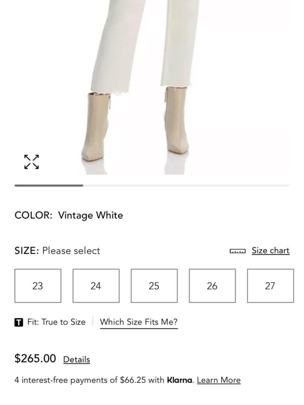 Re/Done White Jeans sz 30
